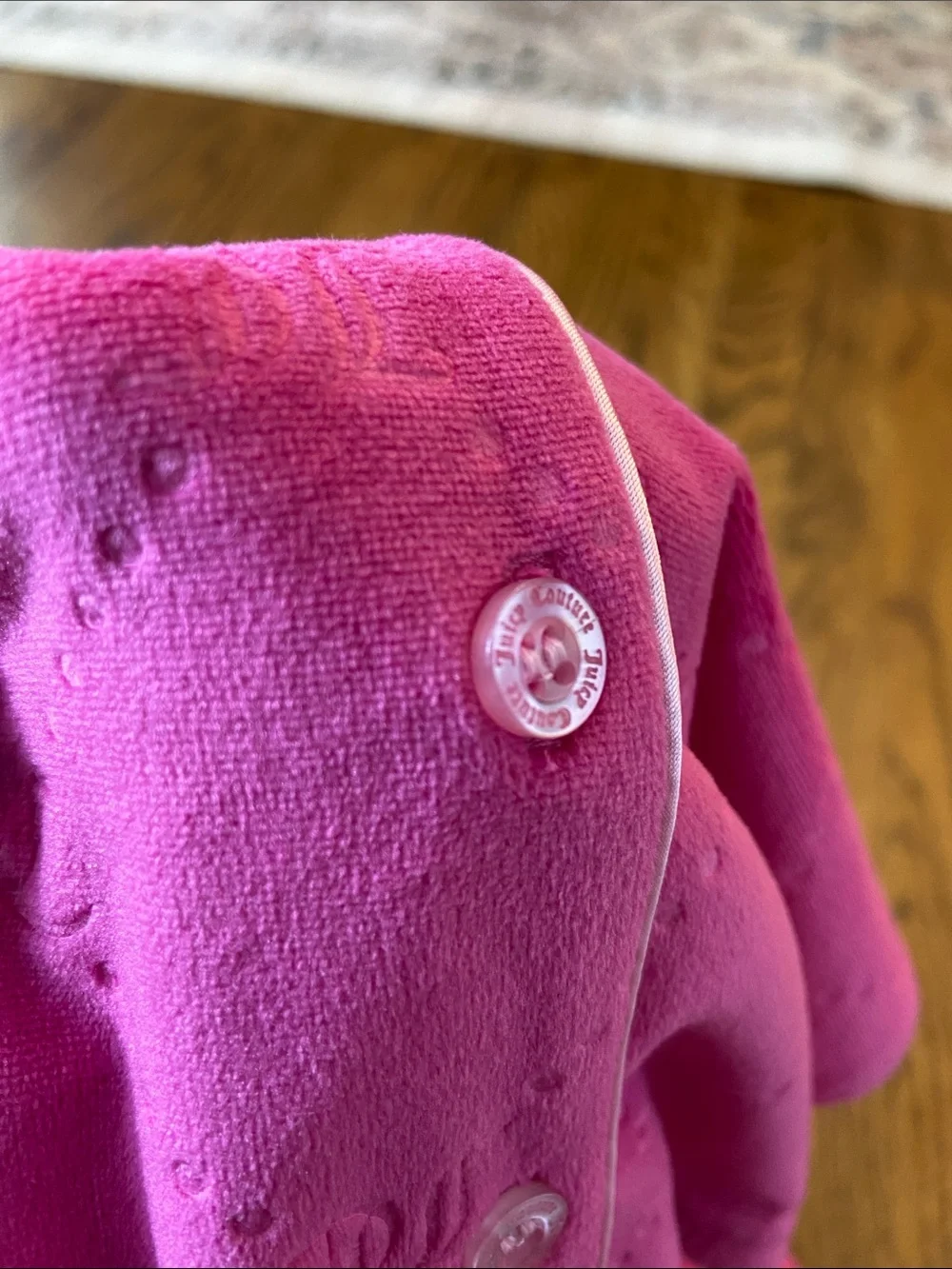 Juicy Couture Hot Pink Kids Velour Pajama Set, 3T, NWT
